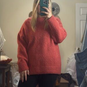 Red/orange oversized Sweater By Sage